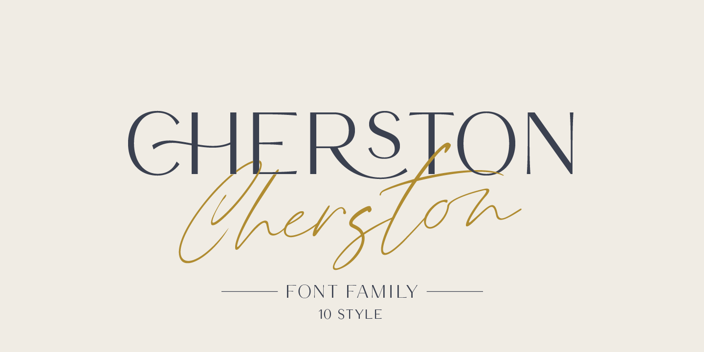Пример шрифта Cherston #1